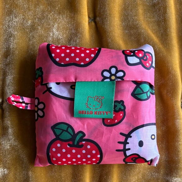 BAGGU Handbags - Baggu x Hello Kitty Pink Strawberry and Apple Print Standard Reusable Bag